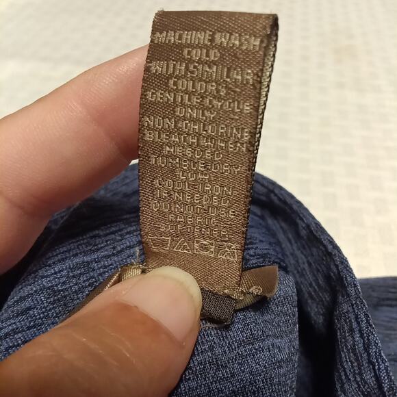 Women's Bit and Beidle 3/4 Zip 1 XL Blue Pullover Long Sleeve Shirt Casual - Picture 4 of 5